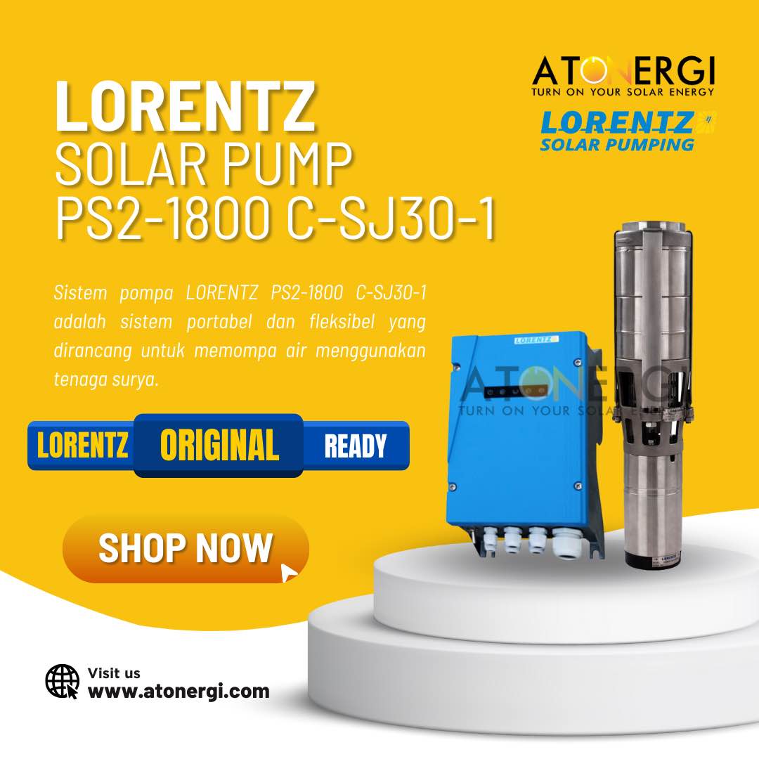 pompa air tenaga surya lorentz PS2-1800 C-SJ30-1