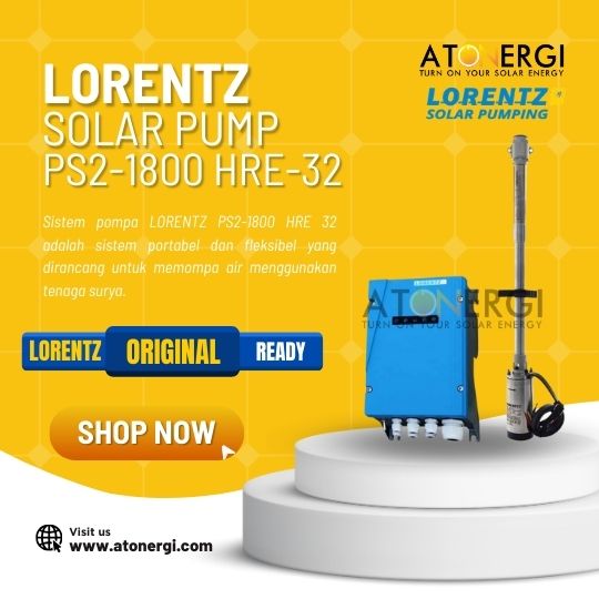 Pompa Air Tenaga Surya PS2-1800 HRE-32 Lorentz