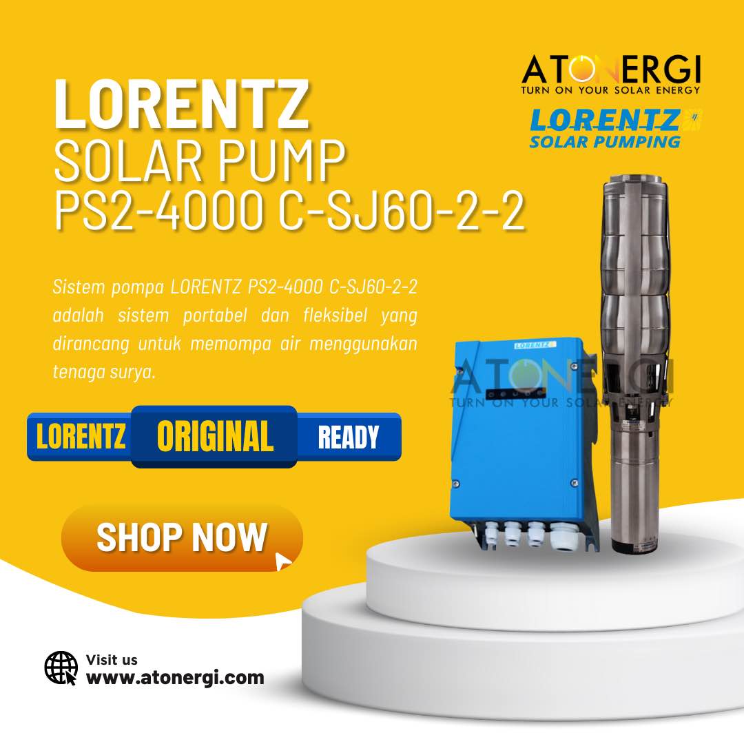 Pompa Air Tenaga Surya Lorentz PS2-4000 C-SJ60-2-2