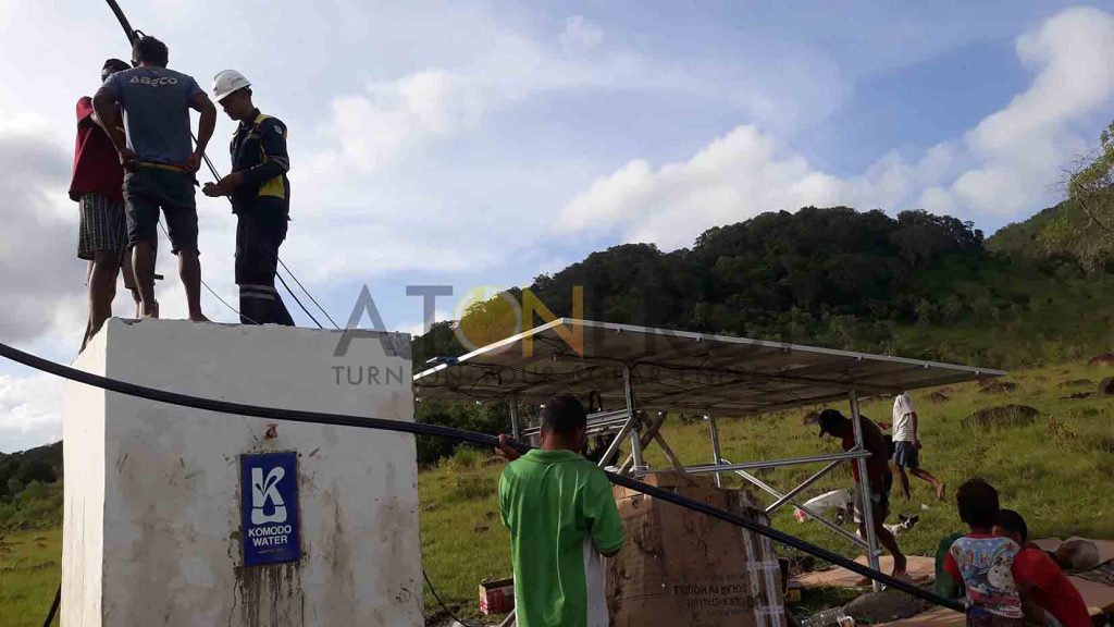 Pompa air tenaga surya tangki kaimana