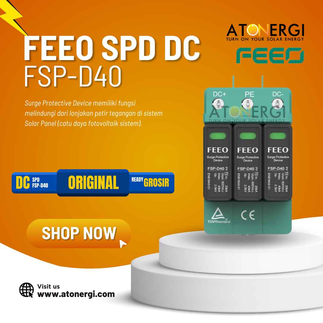DC SPD FEEO FSP-D40 2P 800 VDC Surge Protective Device